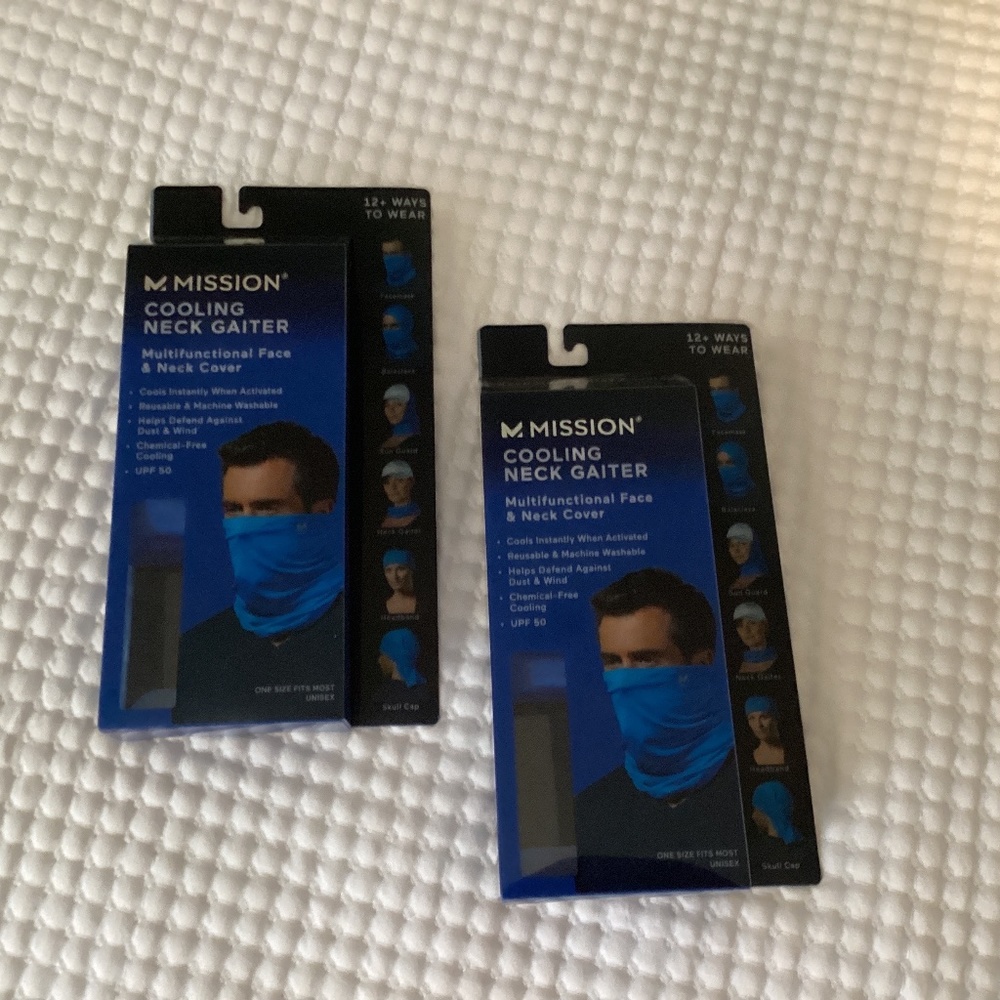 Mission Cooling Neck Gaiter [2] unisex Blue